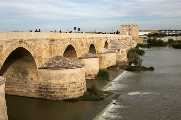 Fototapeta premium Roman bridge across the Guadalquivir river in Cordoba, Spain