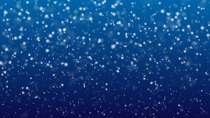 Abstract colorful blue bokeh background. Abstract glitter defocused blinking stars and sparks.