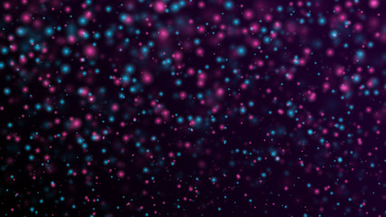 Abstract colorful bokeh background. Abstract glitter defocused blinking stars and sparks.