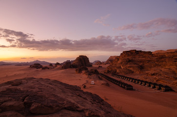 Wadi Rum desert in Jordan
