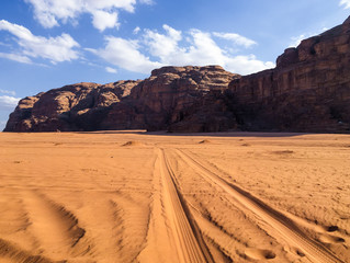 Fototapeta na wymiar Wadi Rum desert in Jordan