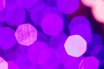 bokeh multi coloured christmas lights 