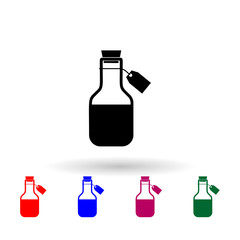 Medical alcohol multi color icon. Simple glyph, flat vector of medecine icons for ui and ux, website or mobile application