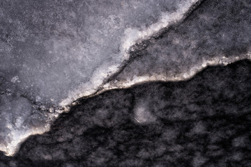 The unique texture of the ice for the designer. The background for the copyspace.