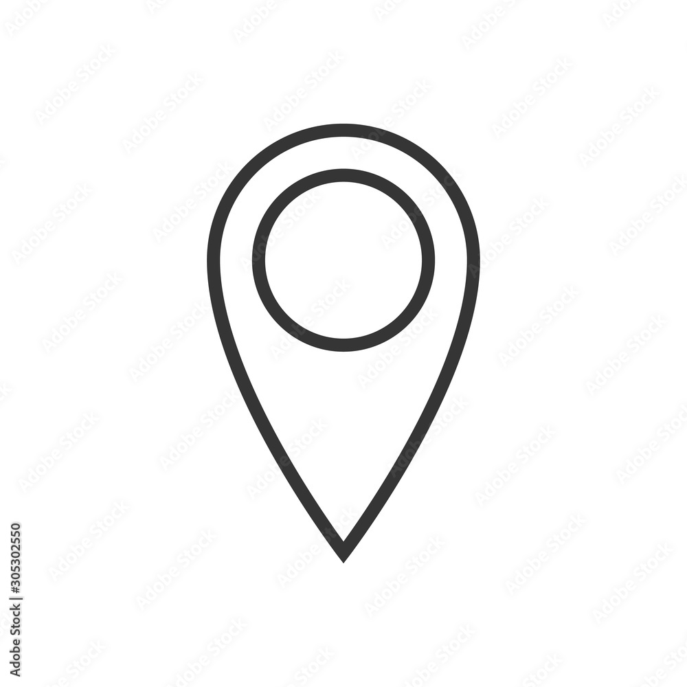 Canvas Prints location symbol - vector.