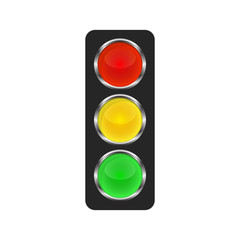 Traffic light icon - vector.
