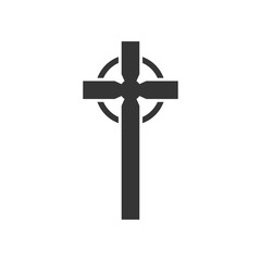 Christian Cross icon - vector.