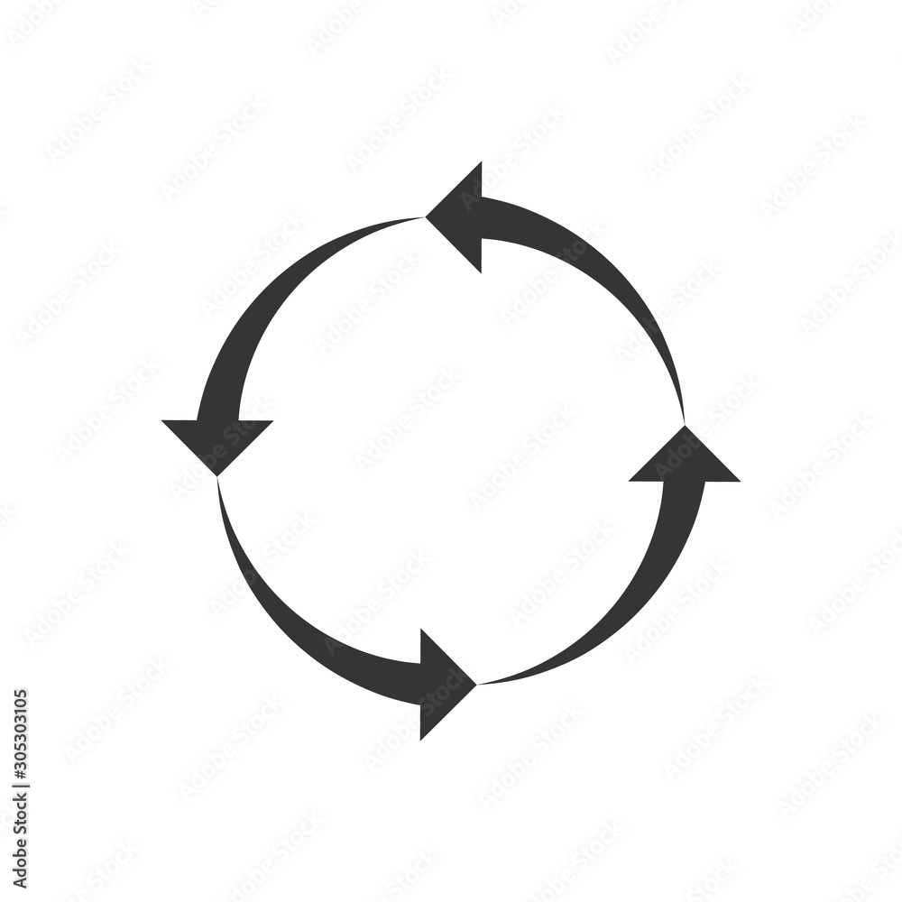 Canvas Prints circle arrow - vector.
