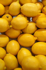 Fresh yellow lemons for textures close up