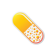Vector Pill icon isolated.