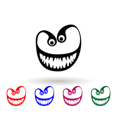 monster multi color icon. Simple glyph, flat vector of monsters icons for ui and ux, website or mobile application