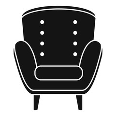 Fototapeta premium Comfort armchair icon. Simple illustration of comfort armchair vector icon for web design isolated on white background