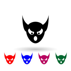 monster multi color icon. Simple glyph, flat vector of monsters icons for ui and ux, website or mobile application