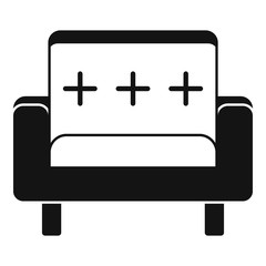 Seat armchair icon. Simple illustration of seat armchair vector icon for web design isolated on white background