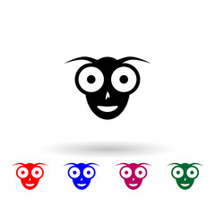 monster multi color icon. Simple glyph, flat vector of monsters icons for ui and ux, website or mobile application