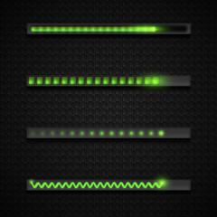 Download Progress, Loading Bar Icon Collection, Downloading Symbols
