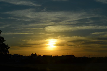 Atardecer en la montaña