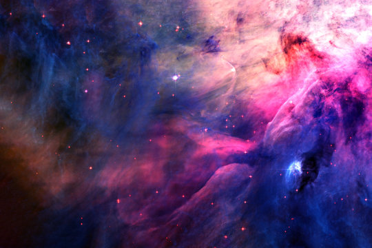 Beautiful, bright, distant galaxy. Background texture. Elements of this image furnished by NASA