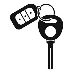 Auto alarm key icon. Simple illustration of auto alarm key vector icon for web design isolated on white background