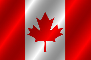 Bright background with flag of Canada . Happy Canada day background. Bright button with flag.