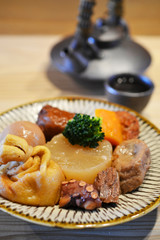 おでん盛りとお酒