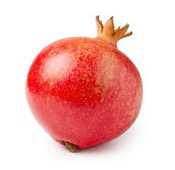 Pomegranate isolated on white