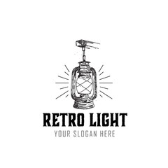 classic and retro lamp traditional logo designs