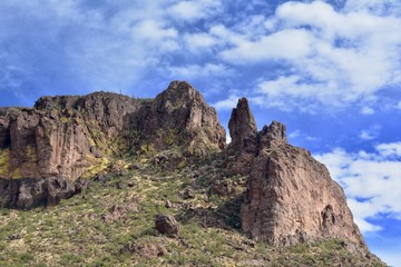 Fototapeta na wymiar Gold Canyon Arizona Desert Superstition Mountains