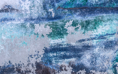 Abstract background blue and gray wall
