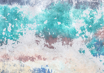 Abstract background blue and gray wall
