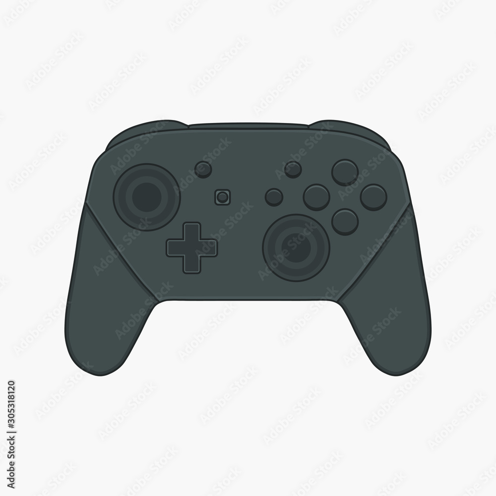 Wall mural video game controller illustration eps10 vector - Wall murals