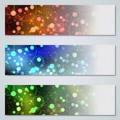 Fototapeta na wymiar Christmas and New Year colorful luxury vector banners templates collection
