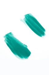 Smear of mint color brush.