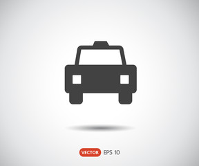 Car icon, Flat logo Vector illustration