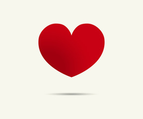 Heart Icon, Vector illustration, holiday logo flat eps