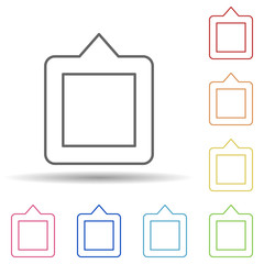 Frame sign in multi color style icon. Simple thin line, outline vector of image icons for ui and ux, website or mobile application