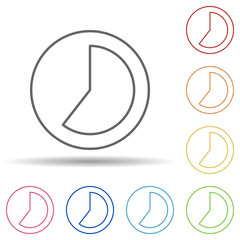 Time lapse sign in multi color style icon. Simple thin line, outline vector of image icons for ui and ux, website or mobile application
