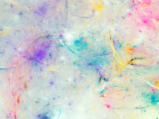 rainbow abstract fractal background 3d rendering illustration