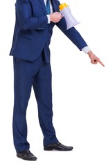 Businessman isolated on the white background