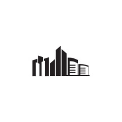 Building icon logo design vector template