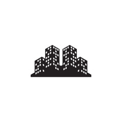 Building icon logo design vector template