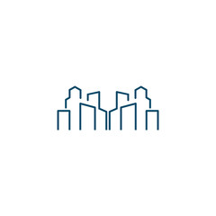Fototapeta premium Building icon logo design vector template