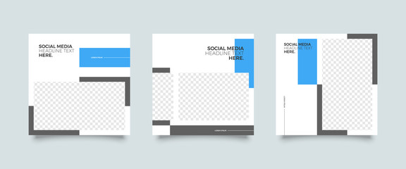 Modern promotion square web banner for social media mobile apps. Elegant sale and discount promo backgrounds for digital marketing