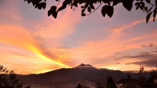 Andes mountain range, Cotacachi volcano, Ecuador