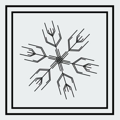 the snow mandala flower diamond logo design with white background