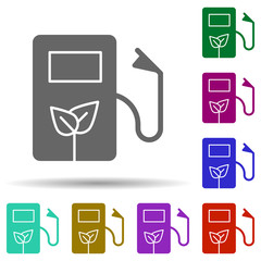 Net energy in multi color style icon. Simple glyph, flat vector of energy icons for ui and ux, website or mobile application