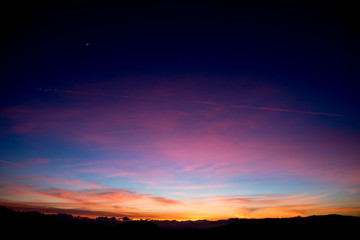 Deep purple Sunset