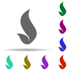 Fototapeta na wymiar Fire, flame in multi color style icon. Simple glyph, flat vector of fire icons for ui and ux, website or mobile application
