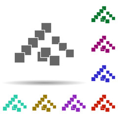 Data in multi color style icon. Simple glyph, flat vector of software development icons for ui and ux, website or mobile application