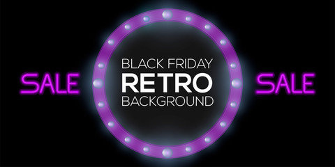 Black friday retro background